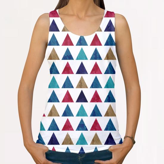 Lovely Geometric Pattern X 0.1 All Over Print Tanks by Amir Faysal