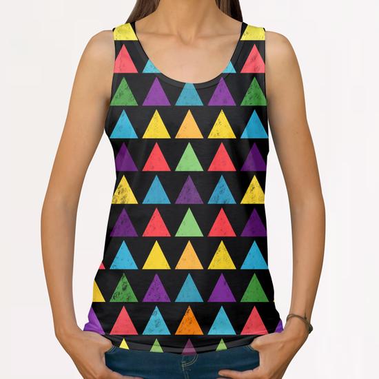 Lovely Geometric Pattern X 0.2 All Over Print Tanks by Amir Faysal