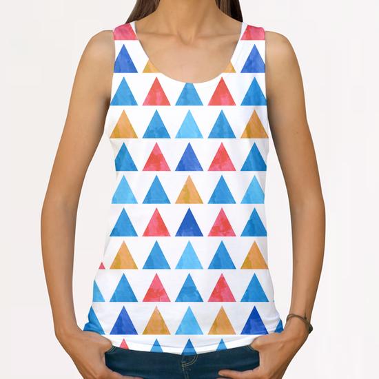 Lovely Geometric Pattern X 0.3 All Over Print Tanks by Amir Faysal