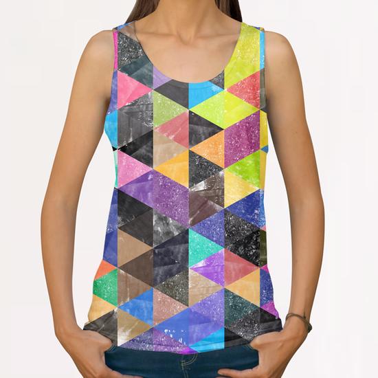 Abstract GEO X 0.19 All Over Print Tanks by Amir Faysal