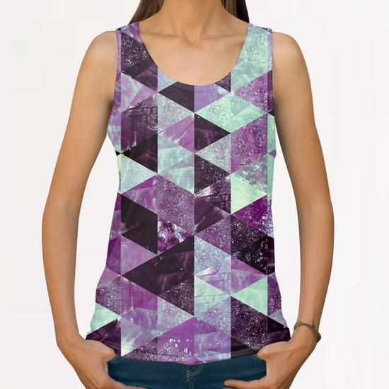 Abstract GEO X 0.34 All Over Print Tanks by Amir Faysal