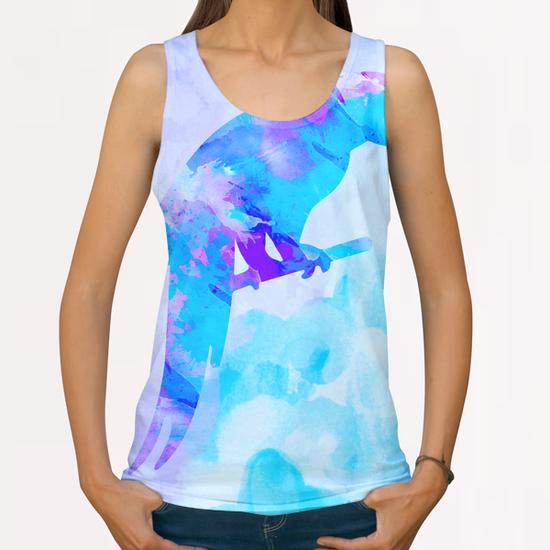 Abstract Parrot All Over Print Tanks by Amir Faysal