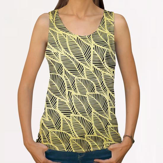 Golden leaves All Over Print Tanks by Vitor Costa