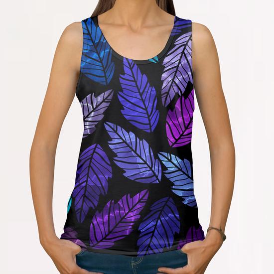 Leaves X 0.3 All Over Print Tanks by Amir Faysal