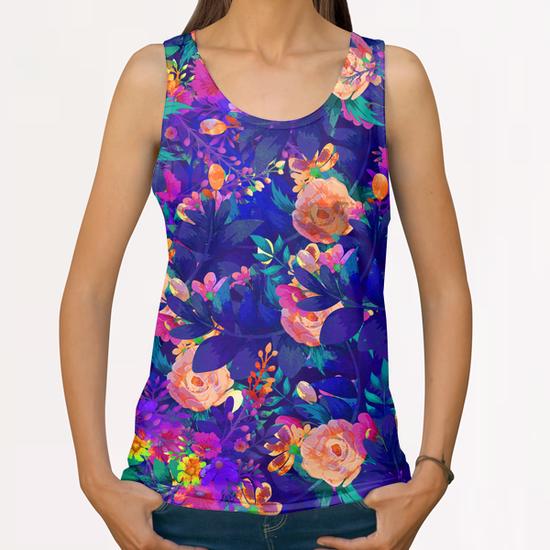 BOTANICAL GARDEN X 0.4 All Over Print Tanks by Amir Faysal