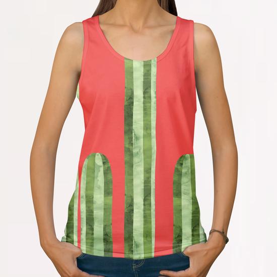 Mexican cacti All Over Print Tanks by Vitor Costa