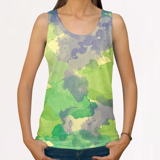 Abstract painting X 0.9 All Over Print Tanks by Amir Faysal