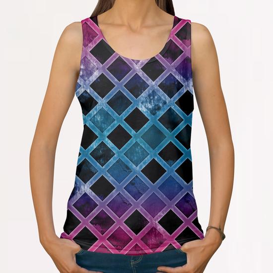 Abstract GEO X 0.5 All Over Print Tanks by Amir Faysal