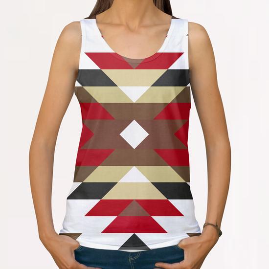 Dynamic geometric pattern IV All Over Print Tanks by Vitor Costa