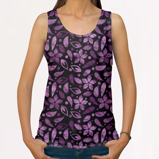 LOVELY FLORAL PATTERN X 0.2 All Over Print Tanks by Amir Faysal