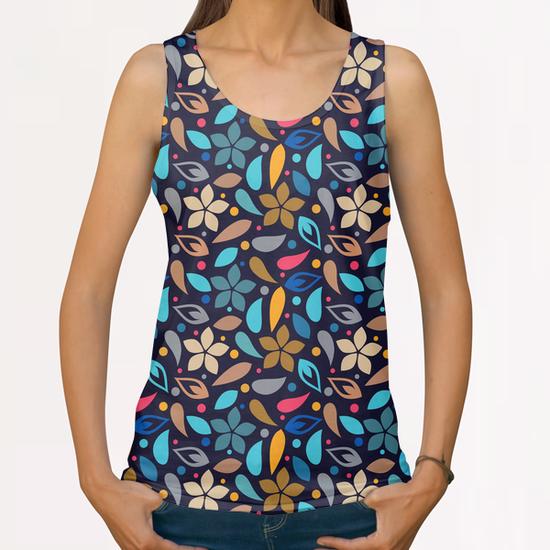 LOVELY FLORAL PATTERN X 0.1 All Over Print Tanks by Amir Faysal