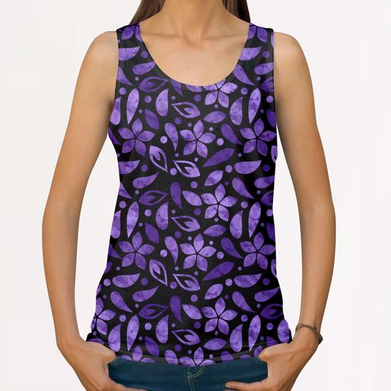 LOVELY FLORAL PATTERN X 0.16 All Over Print Tanks by Amir Faysal