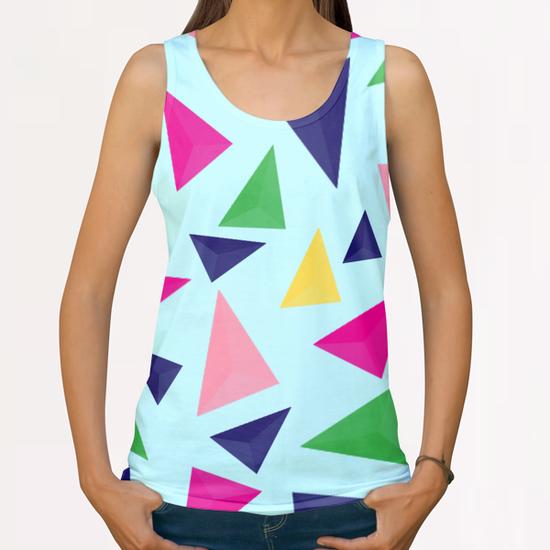 Lovely Geometric Background X 0.5 All Over Print Tanks by Amir Faysal