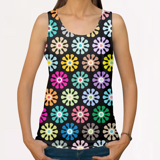 LOVELY FLORAL PATTERN X 0.13 All Over Print Tanks by Amir Faysal