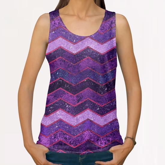 Abstract Chevron #2 All Over Print Tanks by Amir Faysal