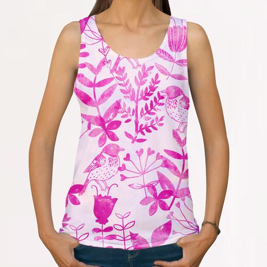 BOTANICAL GARDEN X 0.6 All Over Print Tanks by Amir Faysal