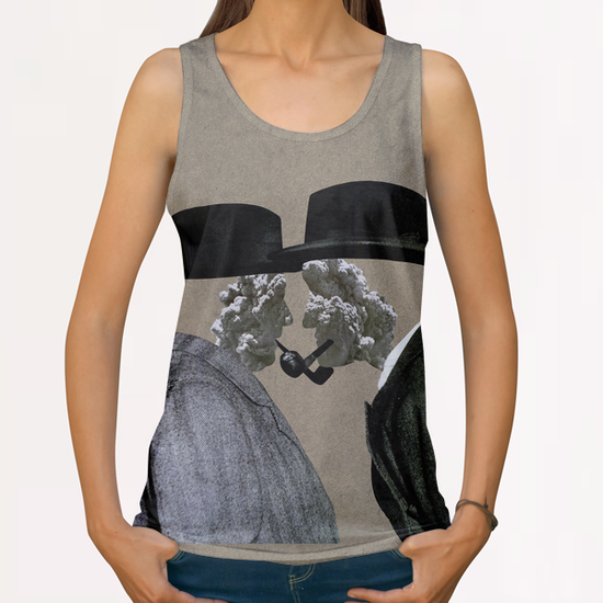 Smoke (II) All Over Print Tanks by Lerson