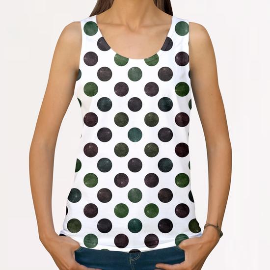 Lovely Polka Dots  All Over Print Tanks by Amir Faysal