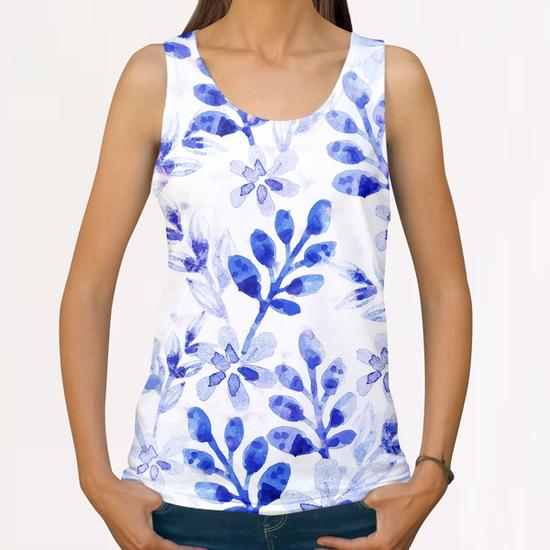 Watercolor Floral X 0.6 All Over Print Tanks by Amir Faysal