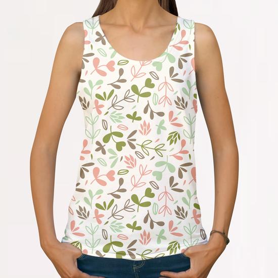 LOVELY FLORAL PATTERN X 0.20 All Over Print Tanks by Amir Faysal