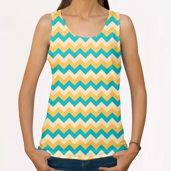 Lovely Chevron X 0.1 All Over Print Tanks by Amir Faysal