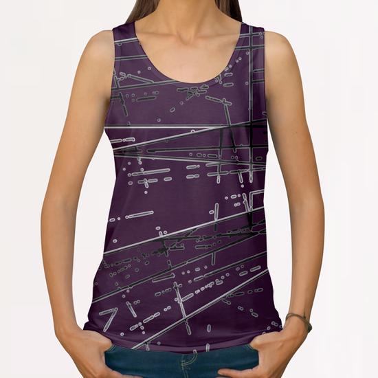Neon Disco X 0.4 All Over Print Tanks by Amir Faysal