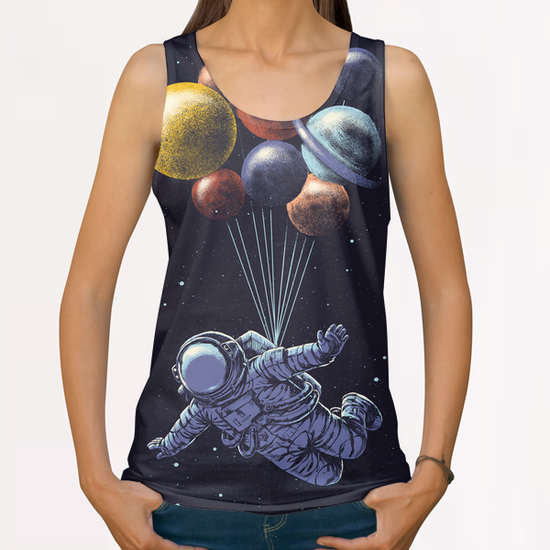 Space travel All Over Print Tanks by carbine