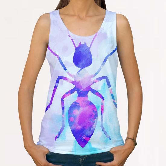 Abstract Ant All Over Print Tanks by Amir Faysal
