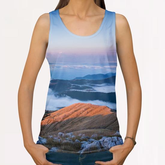 Lake clouds All Over Print Tanks by Salvatore Russolillo