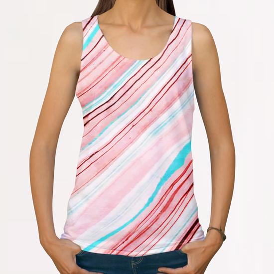 Between the Lines All Over Print Tanks by Uma Gokhale