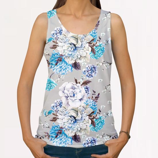 Blooming Flowers I All Over Print Tanks by mmartabc