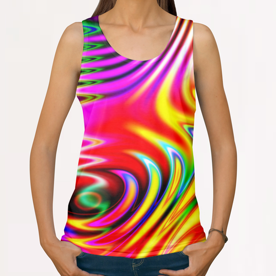 C7 All Over Print Tanks by Shelly Bremmer