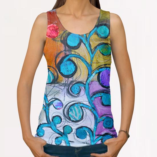Circle Trees C All Over Print Tanks by Elizabeth St. Hilaire