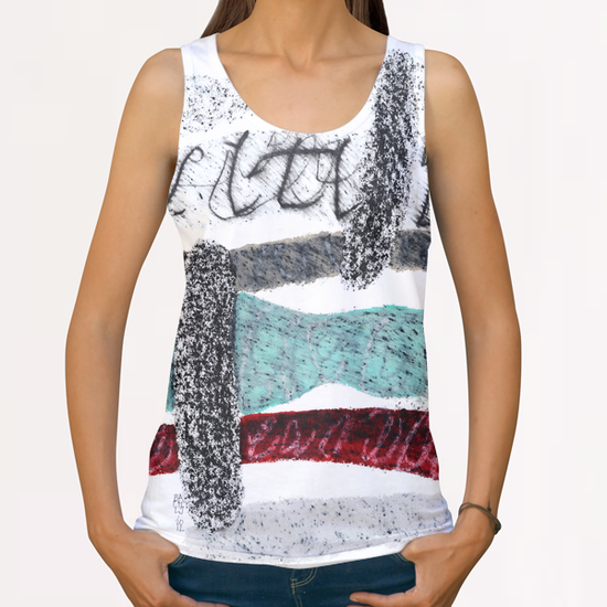 Composition 13 All Over Print Tanks by Jean-Noël Bachès