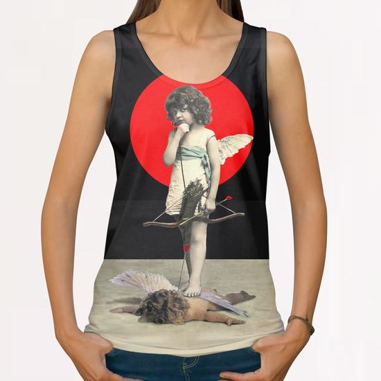 The Fallen Angel All Over Print Tanks by tzigone