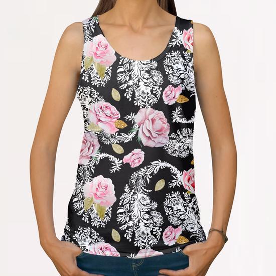 Flowering roses in the paisley All Over Print Tanks by mmartabc