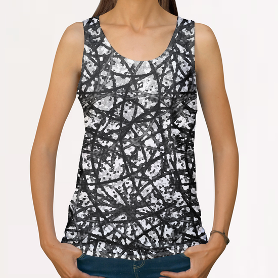 Grunge Art Abstract G7 All Over Print Tanks by MedusArt