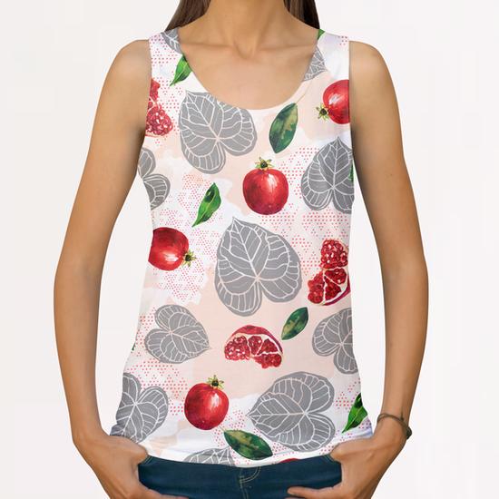 Love leaves with fruits All Over Print Tanks by mmartabc