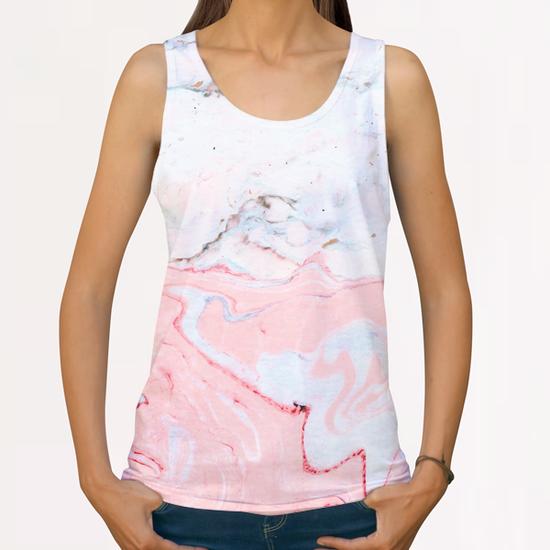 Marble Love All Over Print Tanks by Uma Gokhale