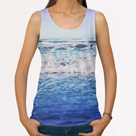 Relax All Over Print Tanks by Leah Flores