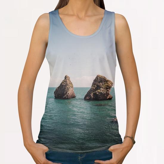 Rocks From the sea All Over Print Tanks by Salvatore Russolillo