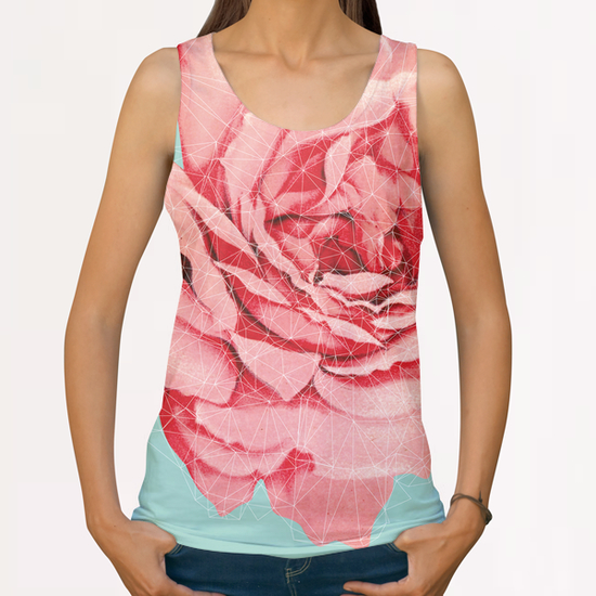 Rose construction All Over Print Tanks by Vic Storia