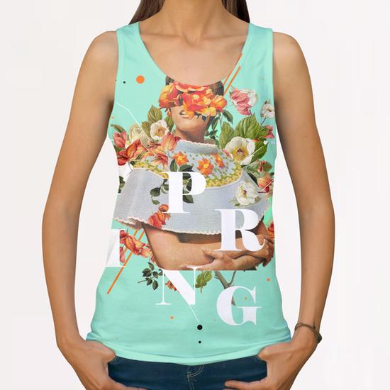 Spring All Over Print Tanks by Frank Moth