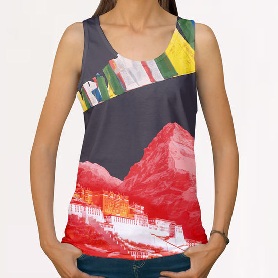 Lhasa All Over Print Tanks by Vic Storia