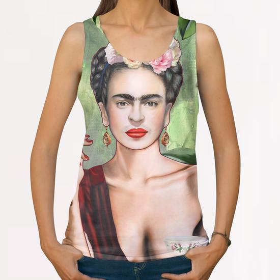 Frida con amigos All Over Print Tanks by Nettsch
