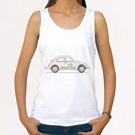 Famous Car - VW Beetle All Over Print Tanks by Florent Bodart - Speakerine