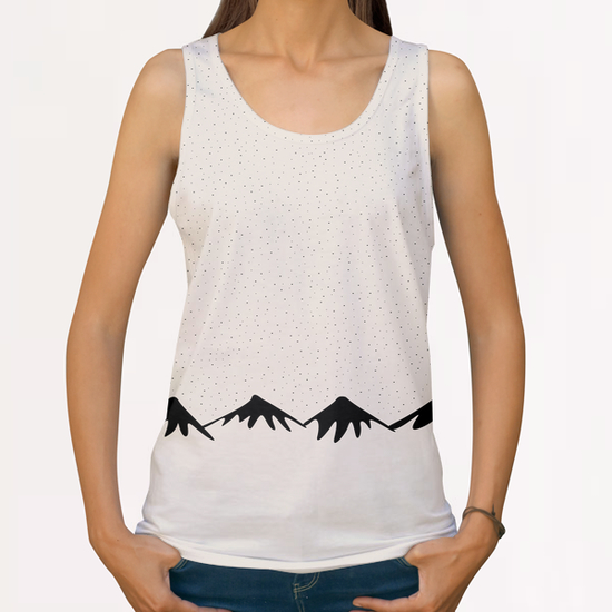 Snow and mountain by PIEL All Over Print Tanks by PIEL Design