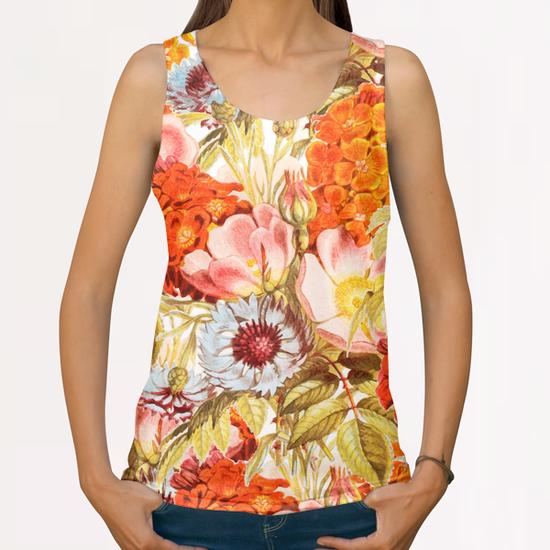 Coral Bloom All Over Print Tanks by Uma Gokhale