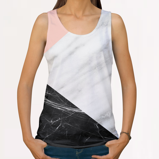 Marble Collage All Over Print Tanks by cafelab