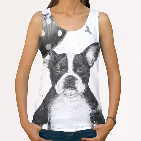 My heart goes boom All Over Print Tanks by Balazs Solti